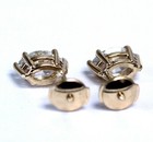 New EGL SI3 F certified 14k yellow gold 1.41ct diamond basket stud earrings rare — photo 7