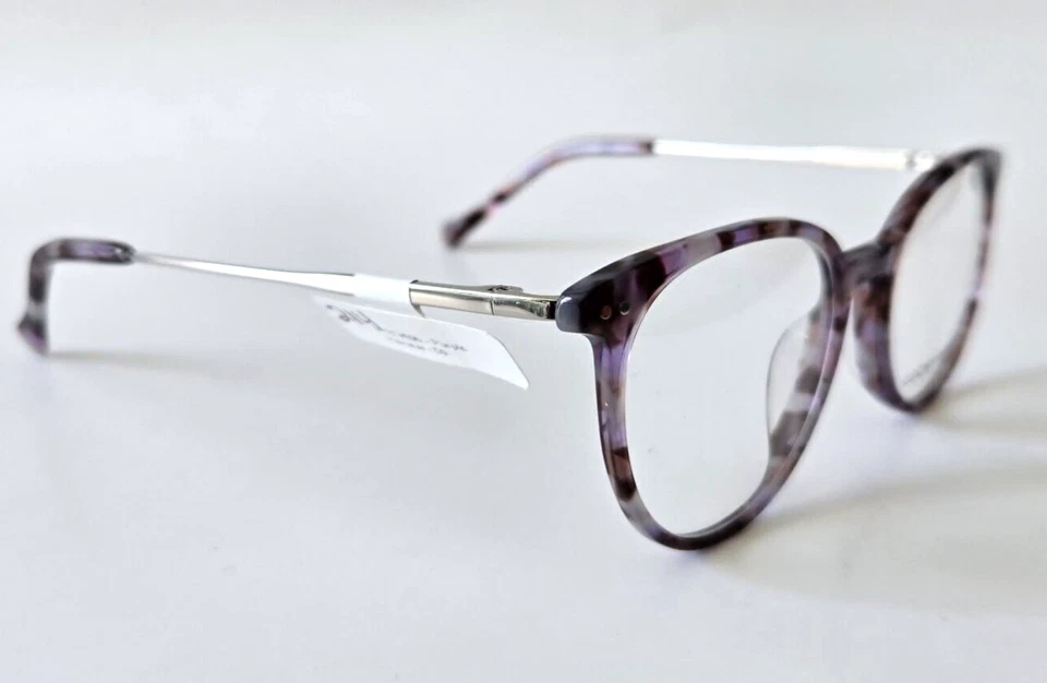 MARCOS DE GAFAS DE BORDE COMPLETO OVALADOS MORADOS MARCA LUCKY VIBBDK HAVANA 50 50-18-140 Foto 4 de 4