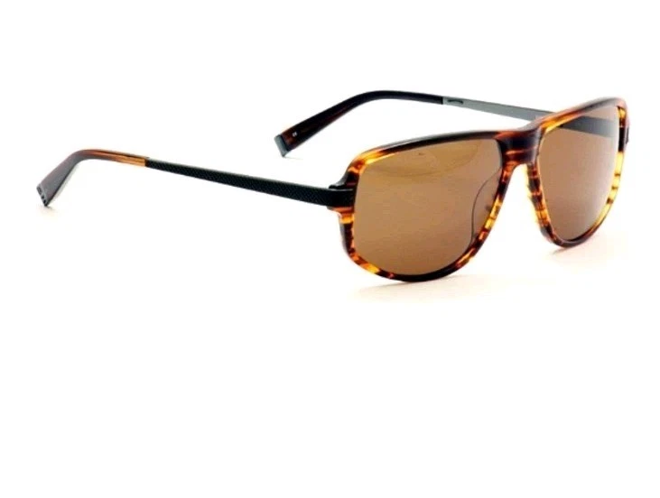 Gafas de sol John Varvatos JV780 marrón tortuga aviador para hombre 59-14-140 Foto 2 de 4