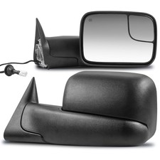 1 Pair Black Power Heated Towing Mirror Compatible for 1998-2001 Dodge Ram 15...