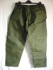 Vintage British Army, OD Green, Foul Weather Trousers, Size 180/90.