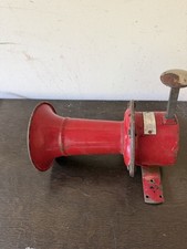 Vintage Stewart Warner Model 114-a Warning Signal Industrial Siren Horn Red