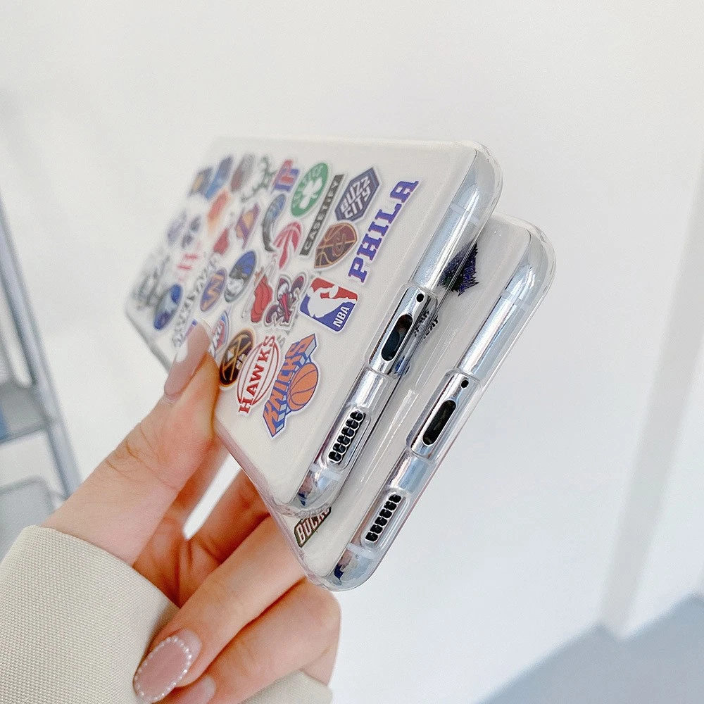 NBA Team Phone Case with Sticker Design fits iPhone 17/17 Air/17 Pro/17 Pro Max