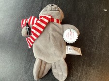collectible Coca-Cola brand, bean bag, plush seal
