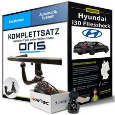 Anhängerkupplung ORIS abnehmbar für HYUNDAI i30 Fliessheck +E-Satz Kit NEU