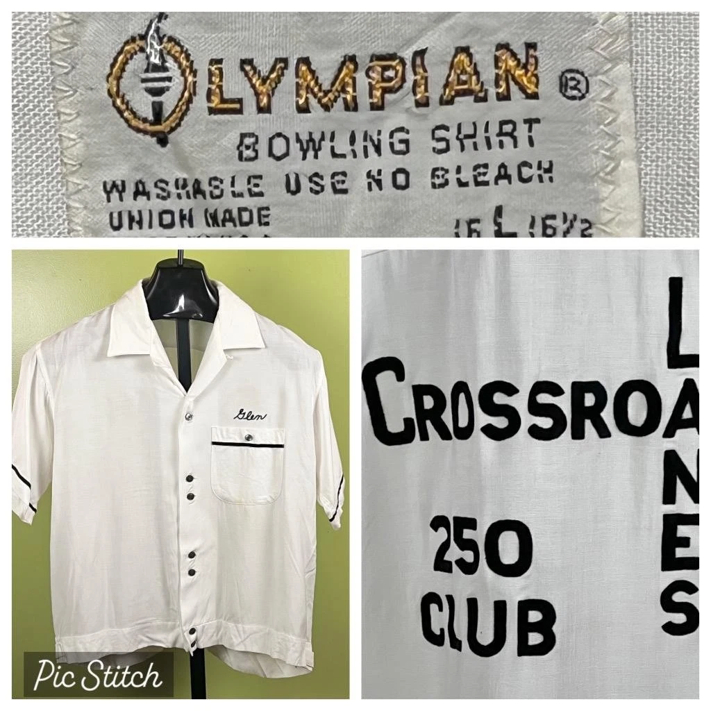 Preços baixos em Camisas vintage Rockabilly Branco década de 1950