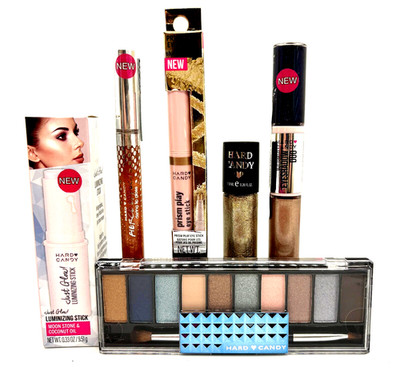 6 pc Hard Candy SHIMMER GOLD Lot - Eyeshadow/Nails/Lip/Face!