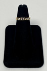 14K Yellow Gold 7 Diamond Band Aprx 0.28 CTW 2.3 Grams Size 6 — photo 1