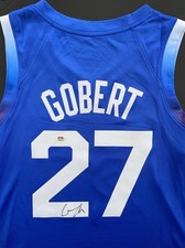 Rudy Gobert Signed Autographed Team France Olympics Jersey Psa/Dna Coa Minnesota