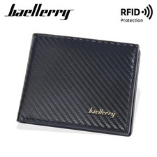 New Simple Short Men RFID Wallets Top Quality Zipper Coin Pocket Male Purses Car