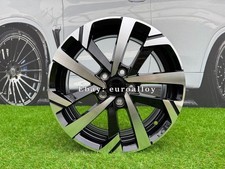 4X R15 Inch 5X100 VW Polo Style Black Polished 6ET40 Wheels: Fits For Bora Polo
