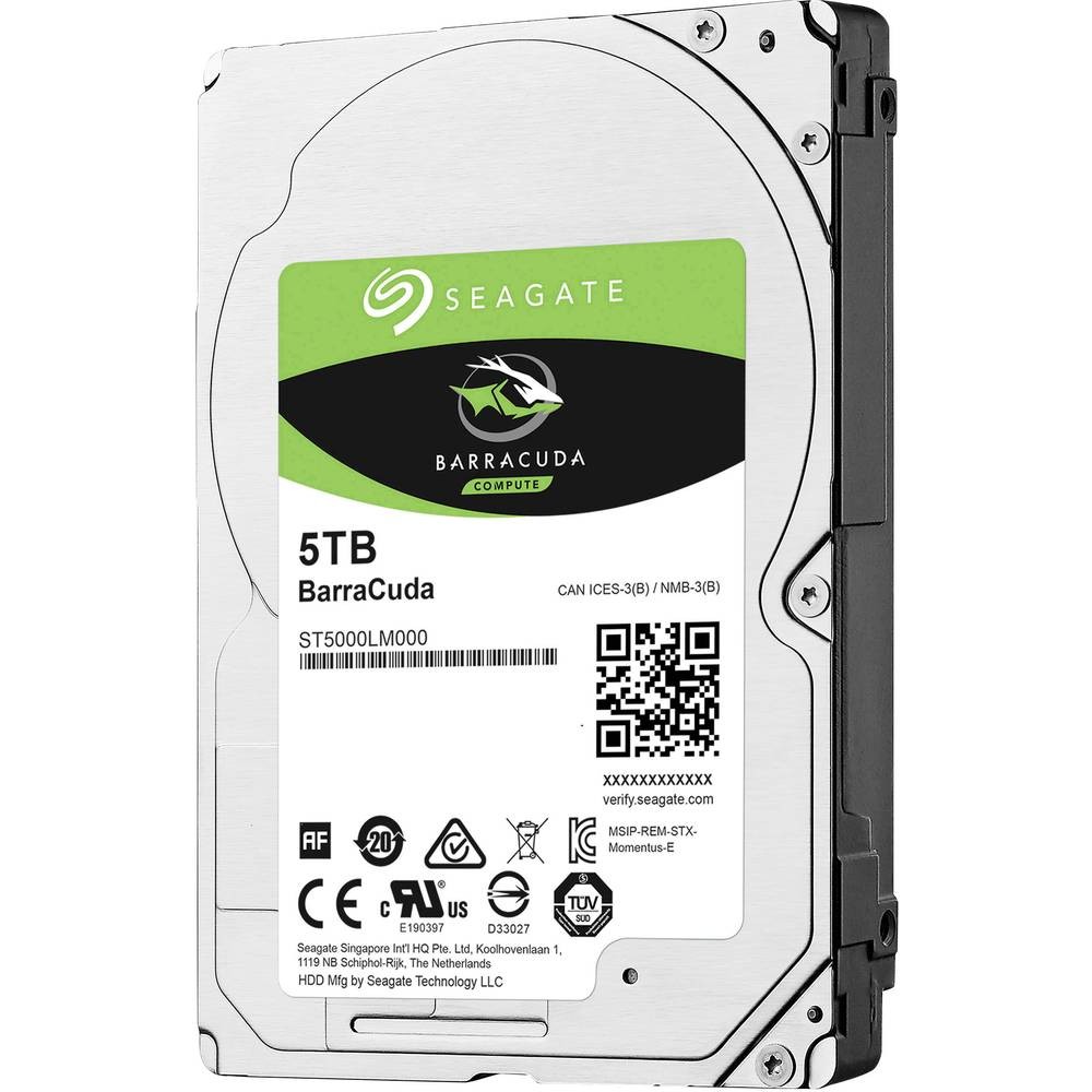 Disque dur interne 2.5 Seagate BarraCuda 5 TB pour étendre le stockage PC