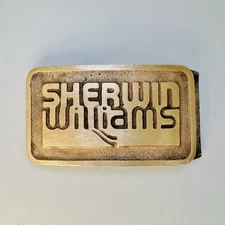 Bronze Belt Buckle Sherwin Williams Painting Painter Paint Store 70s Vintage