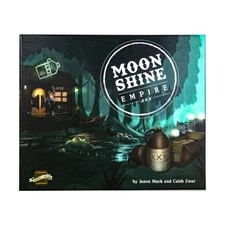 Barrel Age Board Game  Moon Shine Empire (Deluxe Ed) + Sand box Gaming Wood NM