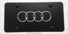 3d Quattro Sline Front Stainless Steel Finished License Plate Frame Holder