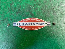 Craftsman Emblem Logo Tag Name Plate Table Saw Band Saw Drill Press Craftsman Emblem Logo Tag Name Plate Table Saw Band Saw Drill Press