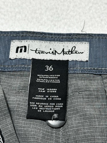 Travis Mathew Proceed With Caution Golf Shorts Size 36 Casual *READ FLAWS* - Picture 8 of 13