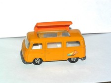 Vintage Matchbox Superfast #23 VW BUS VOlkswagen Camper **BLUE LIGHT SPECIAL**