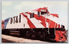 Vintage Postcard Detroit Toledo Ironton RR #1776 Bicentennial GP38-2 Train