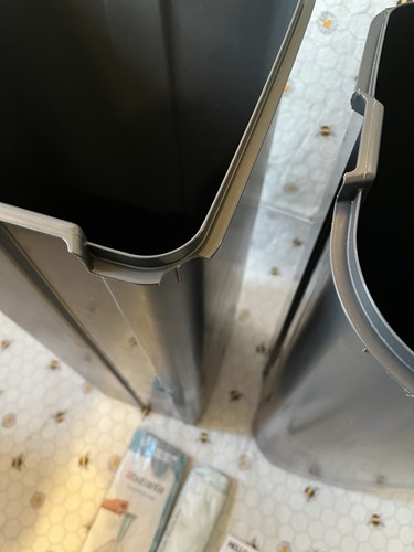 Brabantia Bo Pedal Bin 2 x 30L Inner Buckets White Waste/Recycling Kit**DENTED** - Picture 18 of 24