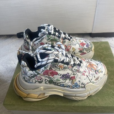 Gucci x Balenciaga Triple S Sneaker The Hacker Project Floral