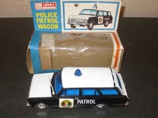 EARLY VINTAGE LUCKY 174B VAUXHALL POLICE PATROL WAGON -HONG KONG FRICTION W/ BOX