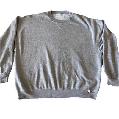 Russell Athletic Blank Crew Neck Sweatshirt Grey Men XL Retro Lightweight Staple
