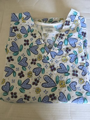 2XL FUNDAMENTALS by White Swan Heart Design Women's Scrub Top 