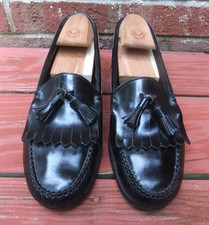 GH Bass  Co Weejuns Kiltie tassel Loafer In black size 10D Made In USA