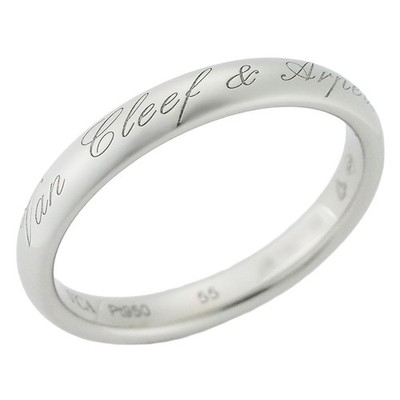 Van Cleef & Arpels Infini Signature Ring Pt950 US#6-3/4~7-1/4 P0063091