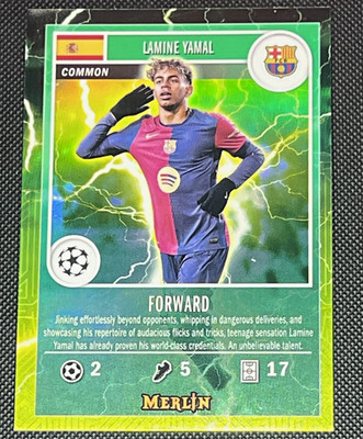 2024-25 Topps Merlin UCC Gamers Common Case Hit SP Lamine Yamal Fc Barcelona