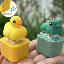 Key Button Frog Croaking Fidget Toy Fidget Keychain Adult