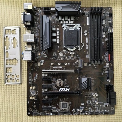 MSI Z370-A PRO : LGA1151 Z370 ATX DDR4 + IO-Shield, Verified Working