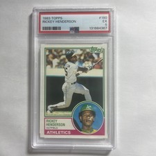 1983 Topps #180 Rickey Henderson HOF PSA 5