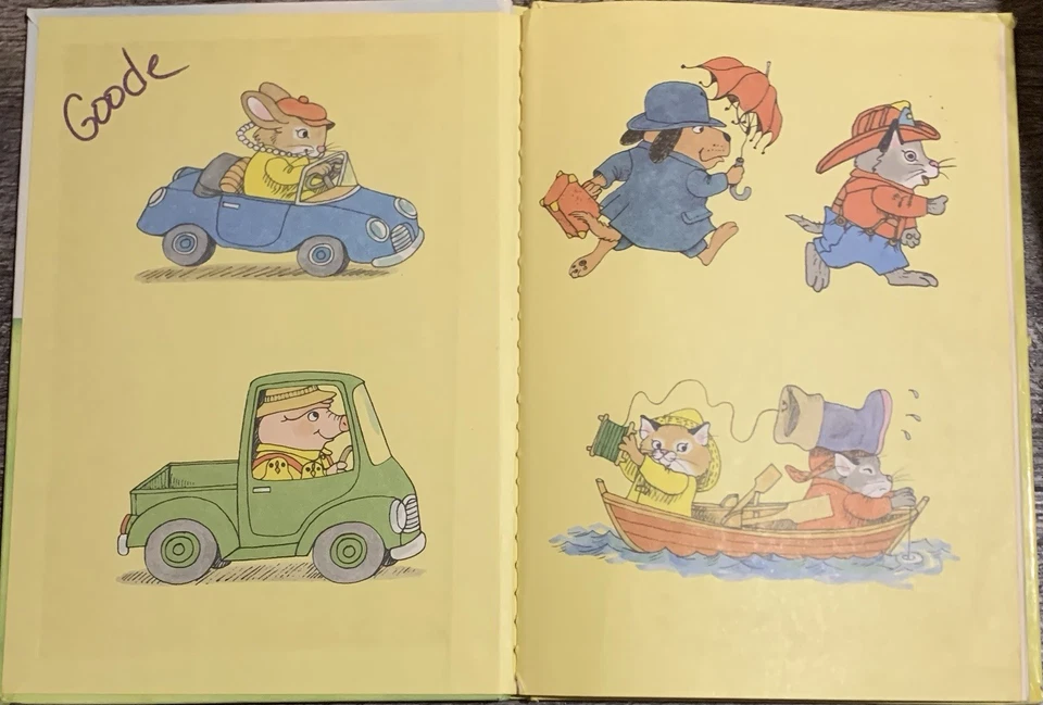 RARE! 1st Vtg HB Ed. Richard Scarry’s Farmer Patrick Pig A Golden Book 1988 GOOD - Image 2 of 4