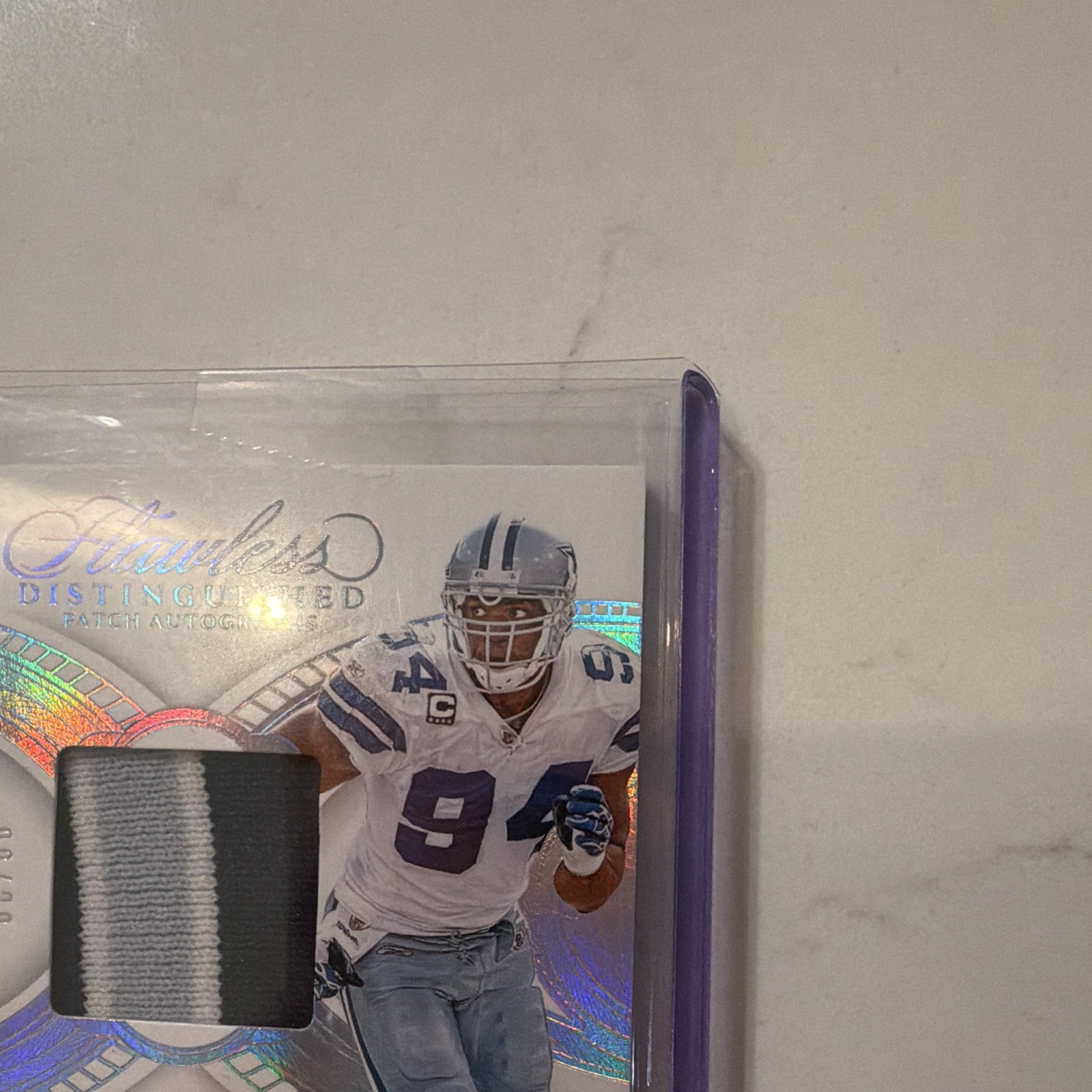 2025 Panini Flawless DeMarcus Ware Cowboys Jersey Patch Auto Silver /20 view 5