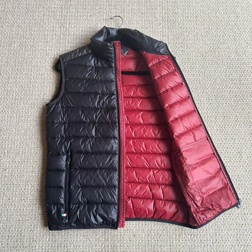 Official Scuderia Ferrari Black Red Down Jacket Vest Men’s Size S image 2