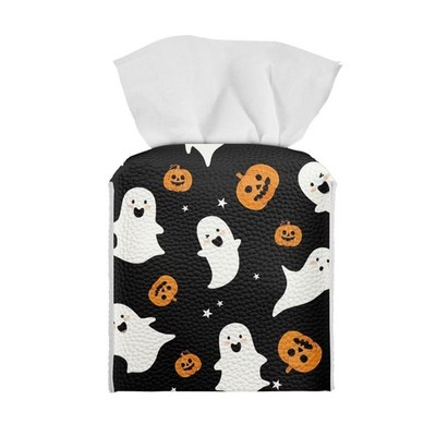 Pzuqiu Halloween Pumpkin Ghost Tissue Box Holder Stylish 