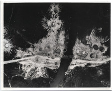 1965 Vintage ORIGINAL 8"x10" Photo Bomb Damage Air Force DIEN BIEN FU VIETNAM