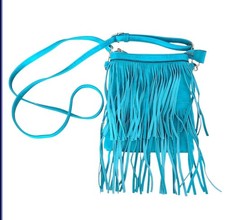 Turquoise Fringe WESTERN Boho CROSSBODY Purse