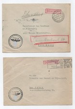 DDPN Dienstpost Konvolut 10 versch. Belege Reichskommissar Den Haag 1940-42 (2)