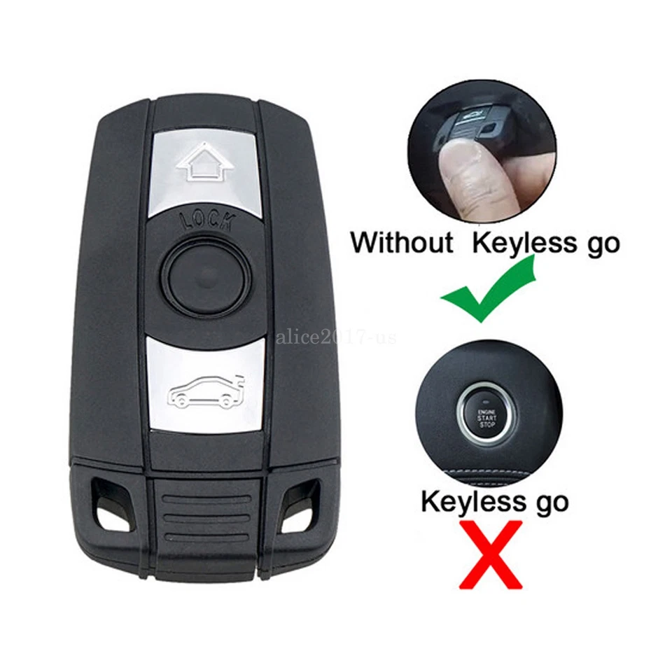 Mando a distancia 2 de repuesto para BMW 328i xDrive 328xi 2007 2008 2009 2010 2011 llavero Foto 2 de 4