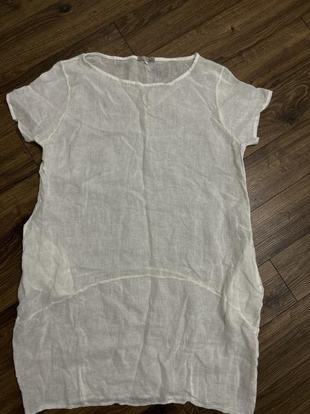 Women Carina Ricci Dress White Linen 40 / L / 48