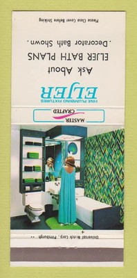 Matchbook Cover - Eljer Bathroom Fixtures CREASE 30 Strike