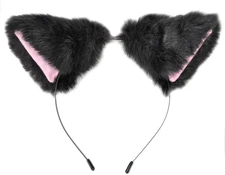 Long Fur Cat Ears Anime Cosplay Headband Hairband Halloween Cosplay Party Costum