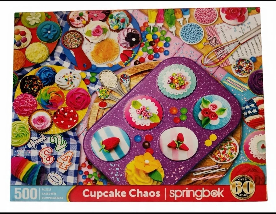 Puzzle Lovers Holiday Themed 3 Pack 500 Piece Springbok Used Once Each Bagged - Image 4 of 4
