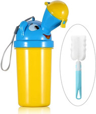  500ML Portable Baby Child Kids Travel Potty with Clean Brush,Hygienic Leak Pro