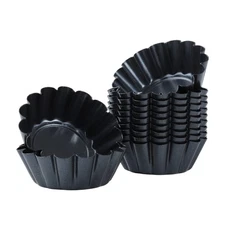 Reusable Cake Tartlets Small Moulds for Baking Carbon Steel Pans Muffin Cup