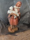 Vintage Shephardess With Lamb Fontanini Figure Italy 5 Inch Collection  — photo 1