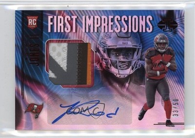 2018 Illusions Trophy Collection Red /50 Ronald Jones II Rookie Auto RC 1dm4